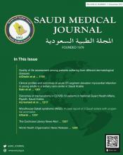Saudi Medical Journal: 42 (11)