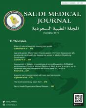 Saudi Medical Journal: 42 (5)