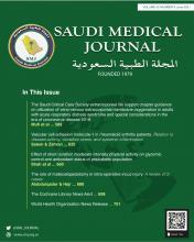 Saudi Medical Journal: 42 (6)