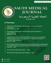 Saudi Medical Journal: 44 (10)