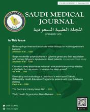 Saudi Medical Journal: 44 (12)