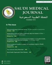 Saudi Medical Journal: 44 (9)