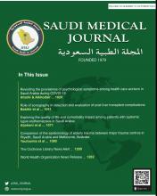 Saudi Medical Journal: 45 (10)