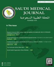 Saudi Medical Journal: 45 (11)