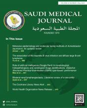 Saudi Medical Journal: 45 (5)