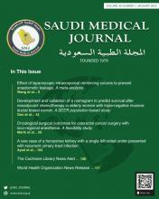 Saudi Medical Journal: 46 (1)