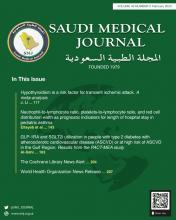 Saudi Medical Journal: 46 (2)