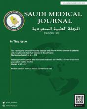 Saudi Medical Journal: 46 (5)